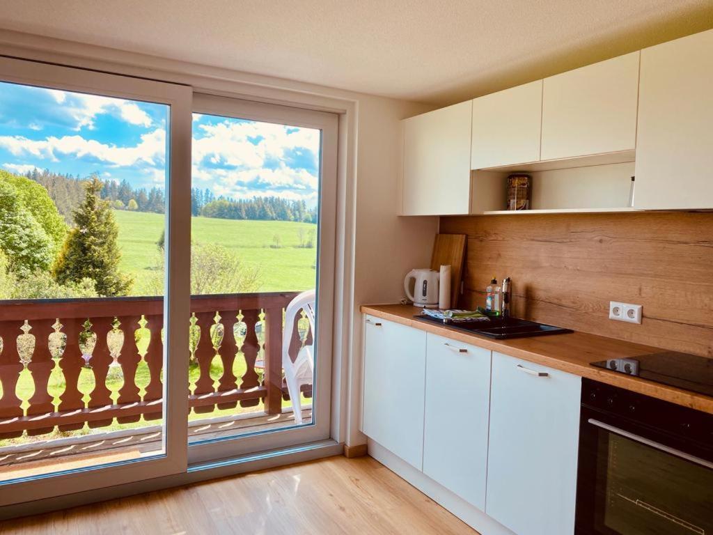 Gaestehaus Steiert Fewo Kuhbergblick Ленцкирх Екстериор снимка